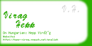 virag hepp business card